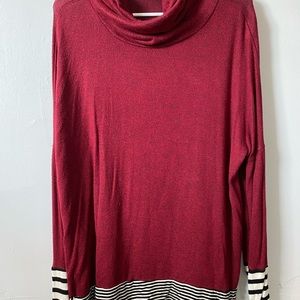 Cute maroon long sleeve tunic